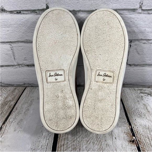 SAM EDELMAN Women's Marquette
Leather Sneakers Size 6 - Picture 9 of 10